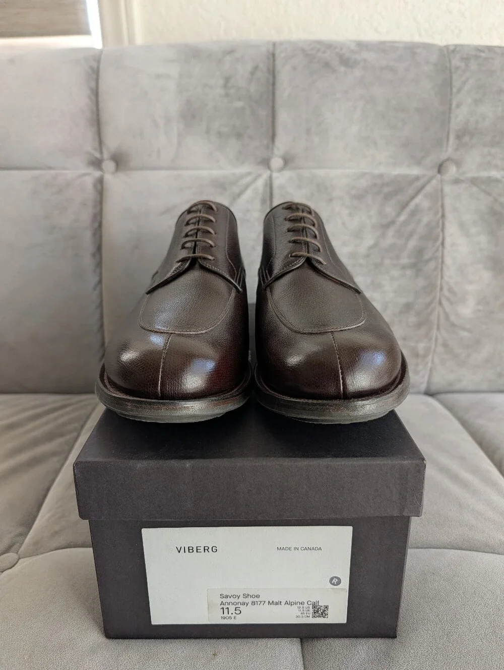 Viberg Savoy 11.5E Malt Alpine Calf 1905 Last Ridgeway Sole